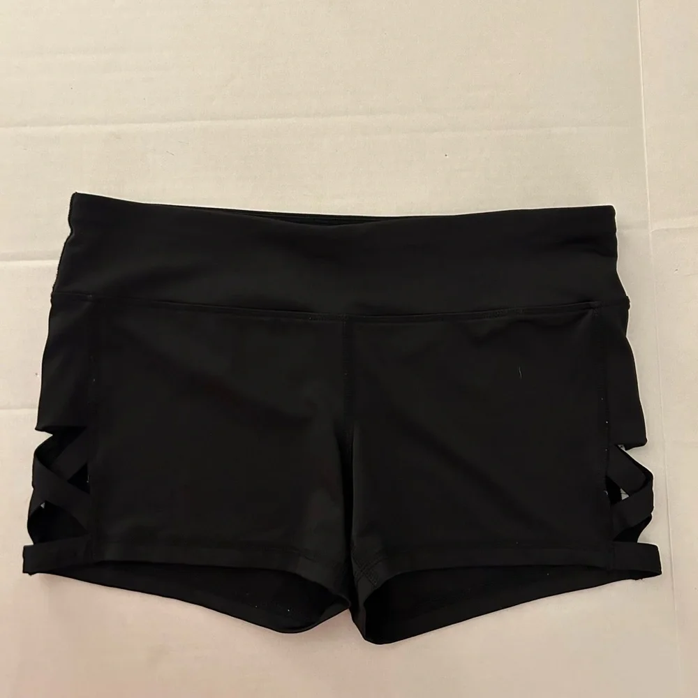 Material Girl Active Black Jr. shorts size large.